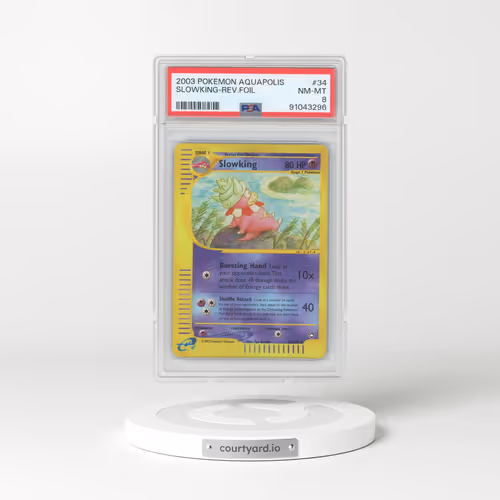 2003 Aquapolis #34 Slowking - Holo (PSA 8 NM-MT)
