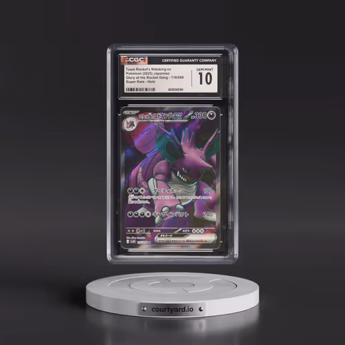 2025 Glory of the Rocket Gang - sv10 #116/098 Team Rocket's Nidoking ex - Super Rare Holo (CGC 10 GE