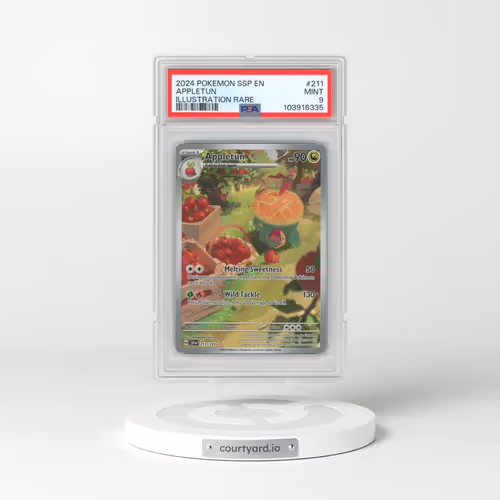 2024 Pokémon Ssp EN-Surging Sparks #211 Appletun - Illustration Rare (PSA 9 MINT)