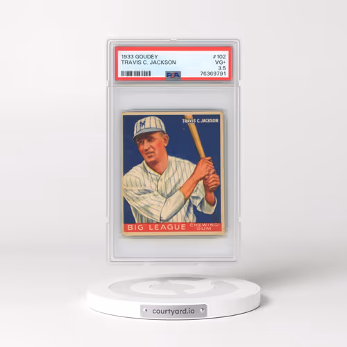 1933 Goudey #102 Travis C. Jackson (PSA 3.5 VG+)
