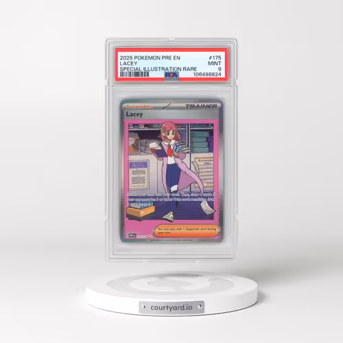 2025 Pokémon Pre EN-Prismatic Evolutions #175 Lacey - Special Illustration Rare (PSA 9 MINT)