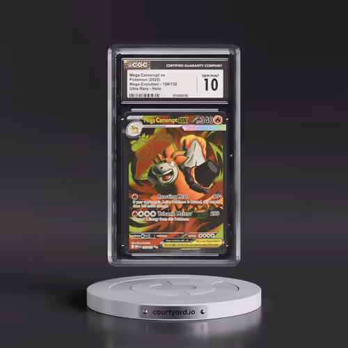 2025 Mega Evolution - MEG EN #156/132 Mega Camerupt ex - Ultra Rare Holo (CGC 10 GEM MINT)
