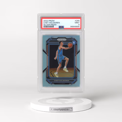 2022 Panini Prizm #266 Chet Holmgren - Silver Prizm (PSA 9 MINT)