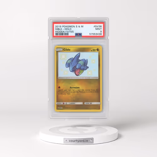 2019 Pokémon Sun & Moon Hidden Fates #SV38 Gible - Holo (PSA 9 MINT)