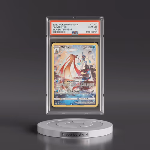 2022 Pokémon Sword & Shield Silver Tempest #TG02 Milotic - Full Art (PSA 10 GEM MINT)