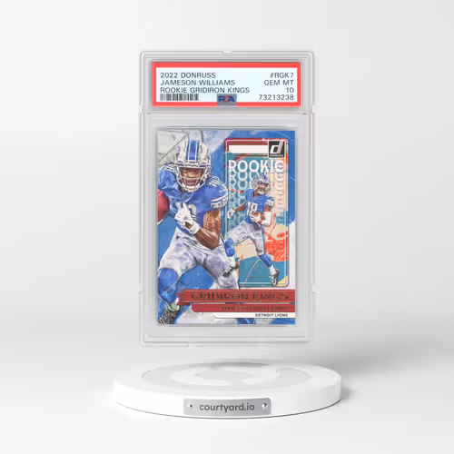 2022 Panini Donruss Rookie Gridiron Kings #RGK7 Jameson Williams (PSA 10 GEM MINT)