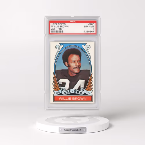 1972 Topps #285 Willie Brown - All-Pro (PSA 8 NM-MT)