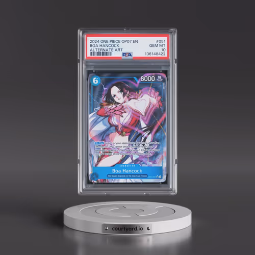 2024 One Piece OP07-500 Years in the Future #051 Boa Hancock - Alternate Art (PSA 10 GEM MINT)