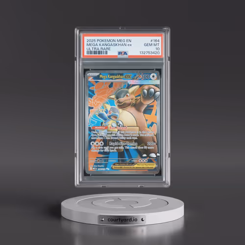 2025 Pokémon Meg EN-Mega Evolution #164 Mega Kangaskhan EX - Holo Ultra Rare (PSA 10 GEM MINT)