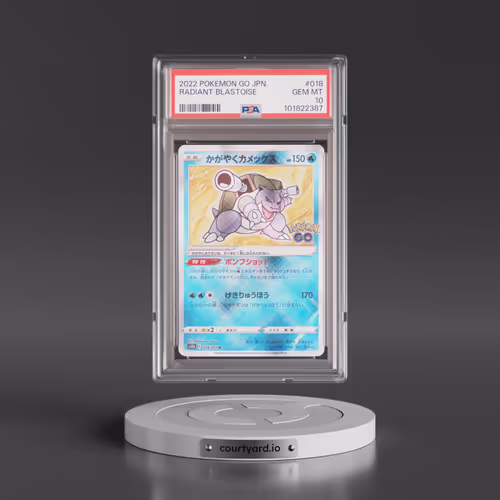 2022 Pokémon Go #018 Radiant Blastoise - Holo (PSA 10 GEM MINT)