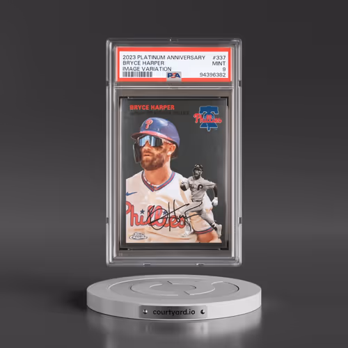 2023 Topps Chrome Platinum Anniversary #337 Bryce Harper - Image Variation (PSA 9 MINT)