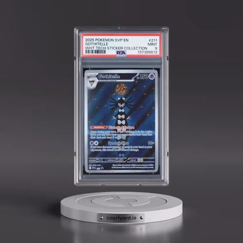 2025 Pokémon Svp EN-SV Black Star Promo #211 Gothitelle - White Flare Tech Sticker Collection (PSA 9