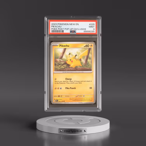 2023 Pokémon Mew EN-151 #025 Pikachu - Poke Post Pop-Up Experience Exclusive (PSA 9 MINT)