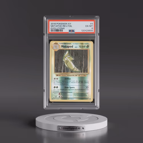 2016 Pokémon XY Evolutions #4 Metapod - Reverse Foil (PSA 6 EX-MT)