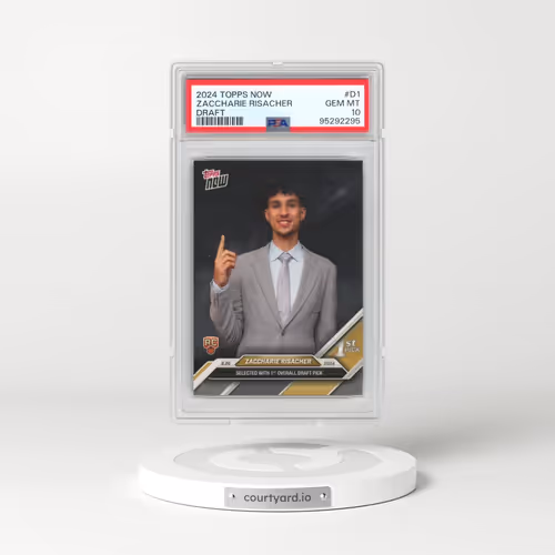 2024 Topps Now Draft #D1 Zaccharie Risacher (PSA 10 GEM MINT)