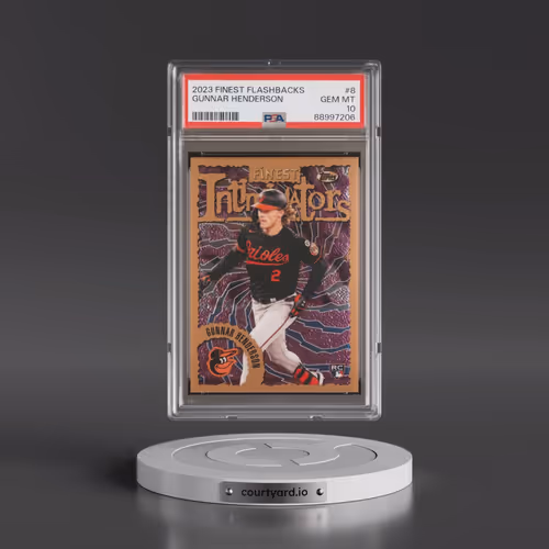 2023 Topps Finest Flashbacks #8 Gunnar Henderson (PSA 10 GEM MINT)
