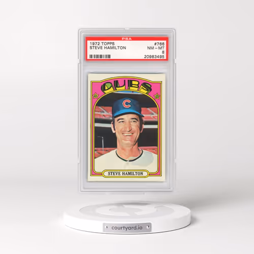 1972 Topps #766 Steve Hamilton (PSA 8 NM-MT)
