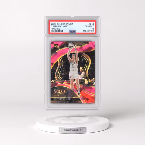 2024 Panini Select WNBA #218 Caitlin Clark - Pink Ice (PSA 10 GEM MINT)