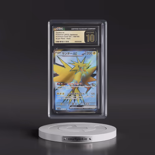 2023 Pokémon Card 151 #194/165 Zapdos ex - Super Rare Holo (CGC 10 PRISTINE)