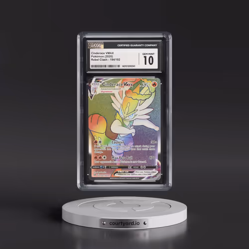 2020 Rebel Clash #194/192 Cinderace VMAX - Rainbow Rare Holo (CGC 10 GEM MINT)