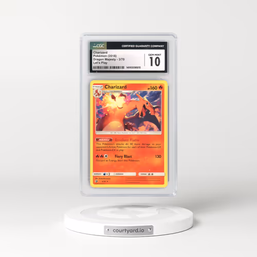 2018 Dragon Majesty #3 Charizard - (Non Holo) Let's Play (CGC 10 GEM MINT)