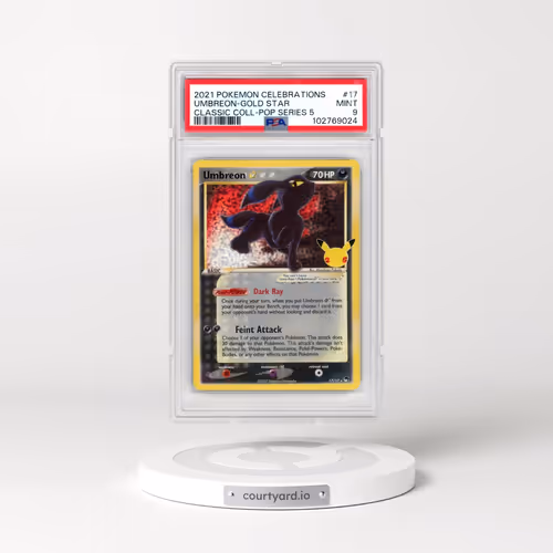 2021 Pokémon Celebrations Classic Collection #17 Umbreon-Gold Star (PSA 9 MINT)