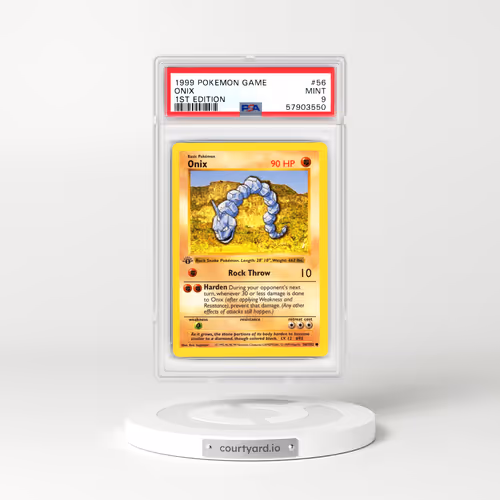 1999 Base Set #56 Onix - 1st Edition 1st Edition (PSA 9 MINT)