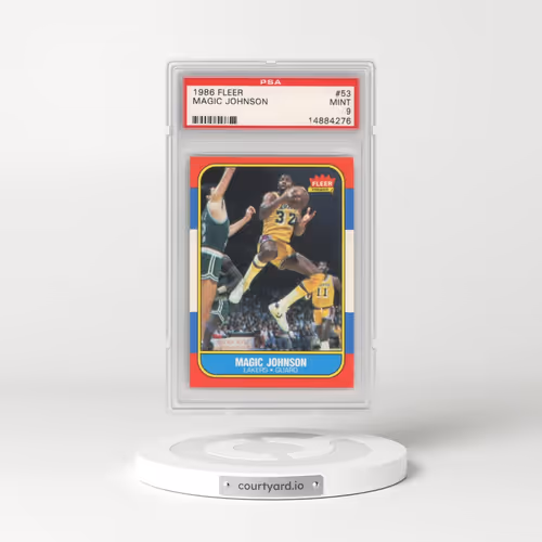 1986 Fleer #53 Magic Johnson (PSA 9 MINT)