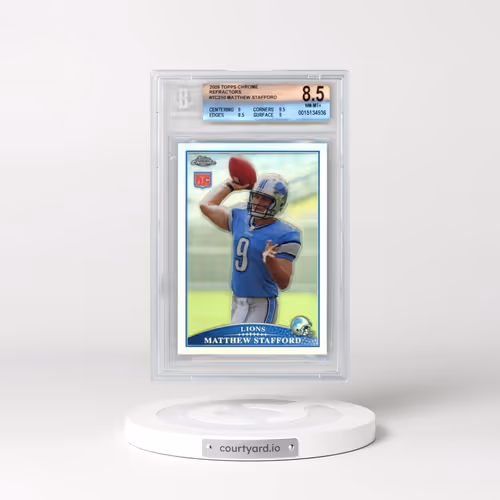 2009 Topps Chrome #TC210 Matthew Stafford - Refractor (BGS 8.5 NM-MT+)