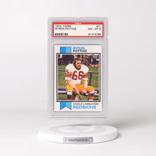 1973 Topps #71 Myron Pottios (PSA 8 NM-MT)