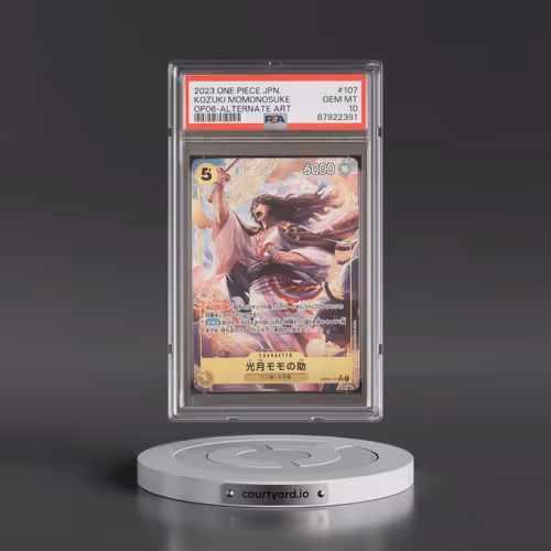 2023 One Piece Japanese OP06-Wings of the Captain #107 Kozuki Momonosuke - Alternate Art (PSA 10 GEM