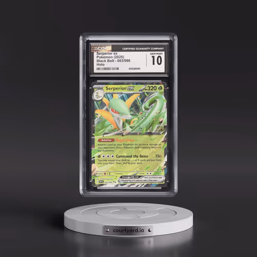 2025 Black Bolt - BLK EN #003/086 Serperior ex - Holo (CGC 10 GEM MINT)