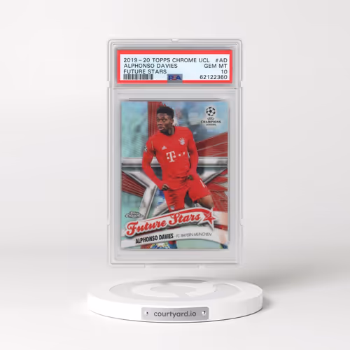 2019 Topps Chrome UEFA Champions League Future Stars #AD Alphonso Davies (PSA 10 GEM MINT)