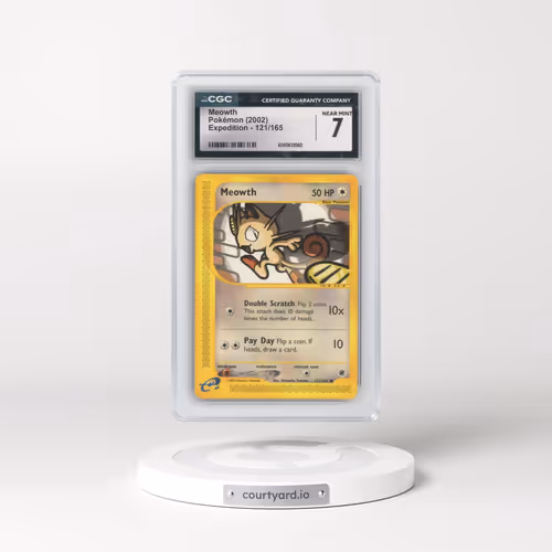 2002 Expedition #121/165 Meowth (CGC 7 NM)