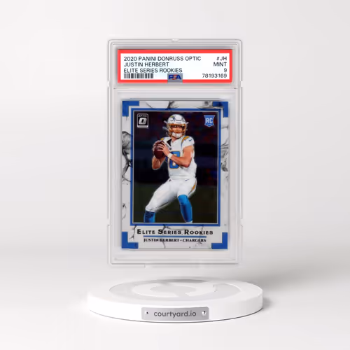 2020 Panini Donruss Optic Elite Series Rookies #JH Justin Herbert (PSA 9 MINT)