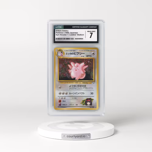 1998 Gym Booster 1: Leaders' Stadium #35 Erika's Clefairy (CGC 7 NM)