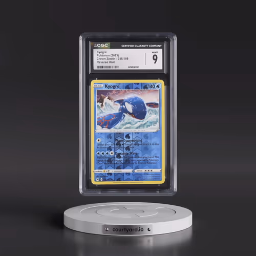 2023 Crown Zenith #036/159 Kyogre - Reverse Holo (CGC 9 MINT)