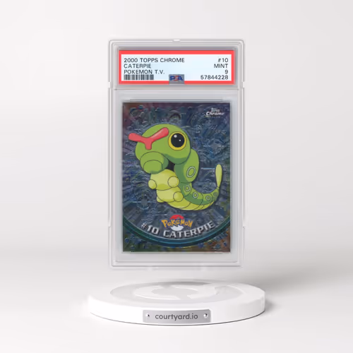 2000 Topps Chrome Pokémon T.V. #10 Caterpie (PSA 9 MINT)