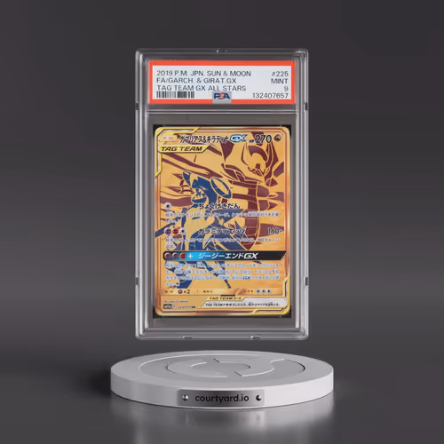 2019 Pokémon Sun & Moon Tag Team GX All Stars #225 Garchomp & Giratina GX - Holo Full Art (PSA 9 MIN