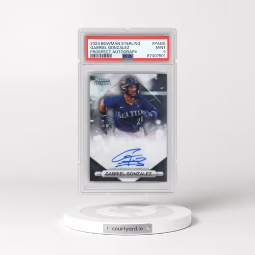 2023 Bowman Sterling Prospect Autographs #PAGG Gabriel Gonzalez (PSA 9 MINT)