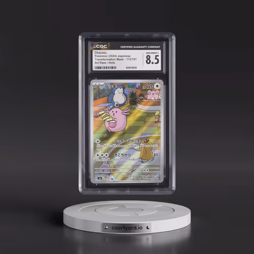 2024 Transformation Mask #113/101 Chansey - Art Rare Holo (CGC 8.5 NM-MT+)