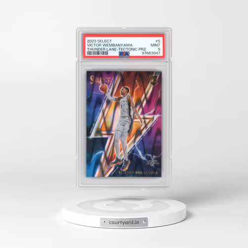 2023 Panini Select Thunder Lane #5 Victor Wembanyama - Tectonic Prizm (PSA 9 MINT)
