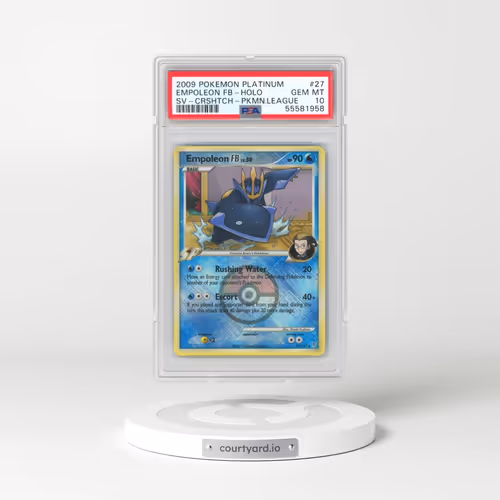 2009 Pokémon Platinum Supreme Victors #27 Empoleon FB - Holo Crosshatch-2010 Pokemon League (PSA 10