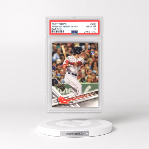 2017 Topps #283 Andrew Benintendi - Batting (PSA 10 GEM MINT)