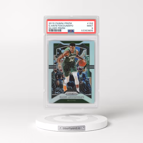 2019 Panini Prizm #152 Giannis Antetokounmpo - Silver Prizm (PSA 9 MINT)