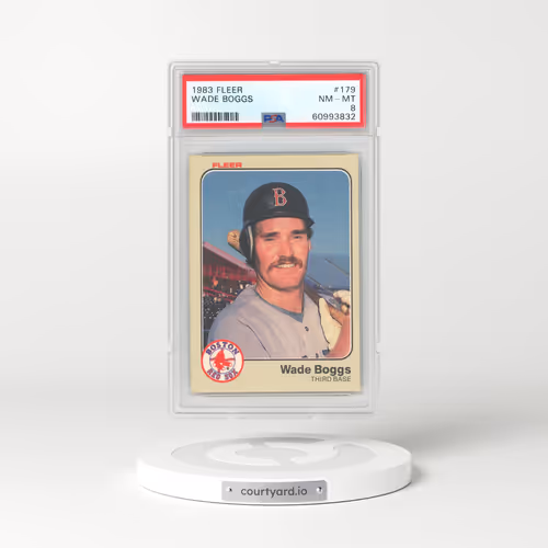 1983 Fleer #179 Wade Boggs (PSA 8 NM-MT)