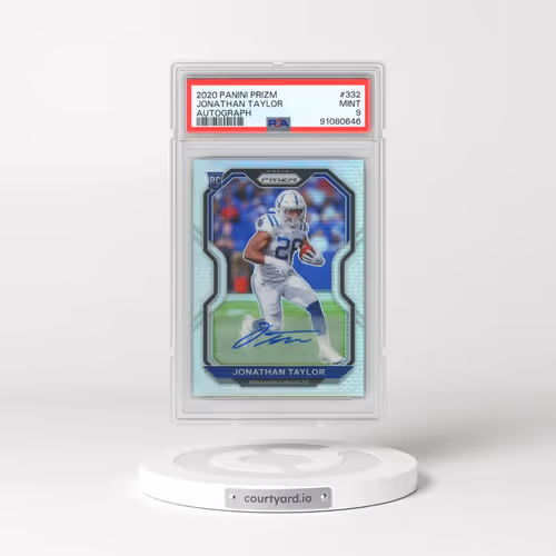 2020 Panini Prizm #332 Jonathan Taylor - Autograph (PSA 9 MINT)