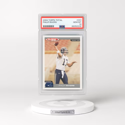 2004 Topps Total #331 Philip Rivers (PSA 10 GEM MINT)