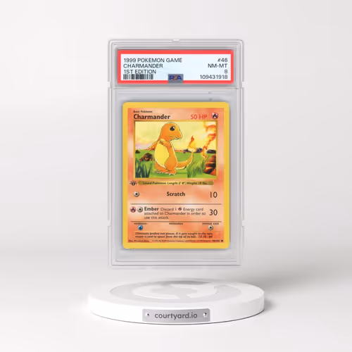 1999 Pokémon Game #46 Charmander - 1st Edition (PSA 8 NM-MT)