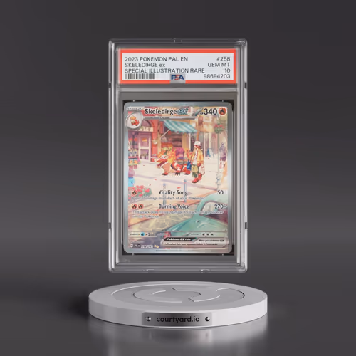 2023 Pokémon Pal EN-Paldea Evolved #258 Skeledirge EX - Holo Special Illustration Rare (PSA 10 GEM M